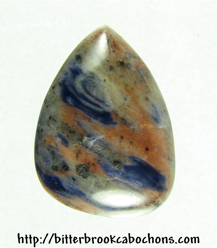African Blue Swirlstone Cabochon