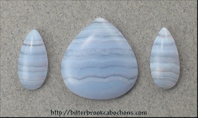 Blue Lace Agate Trio