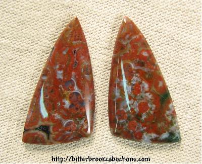Orbicular Jasper Cabochons