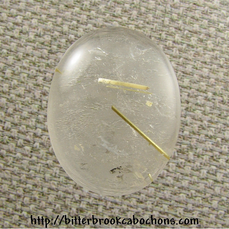 Rutilated Quartz Cabochon