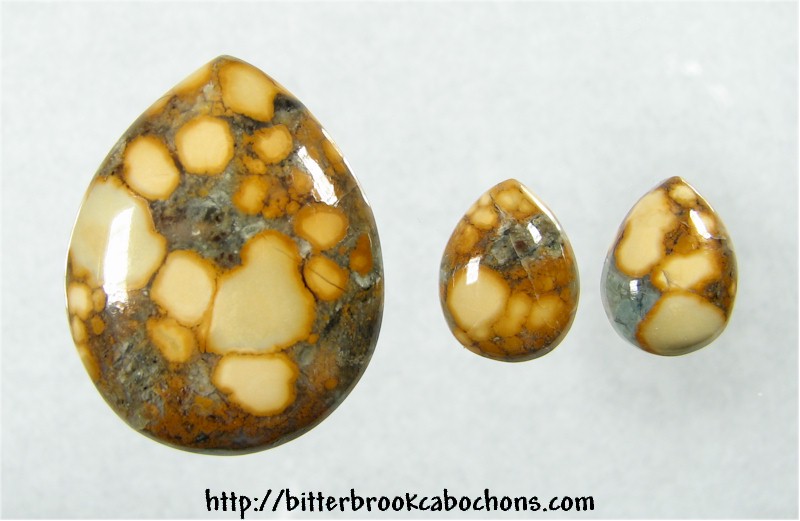 Teal Puddingtone Cabochons